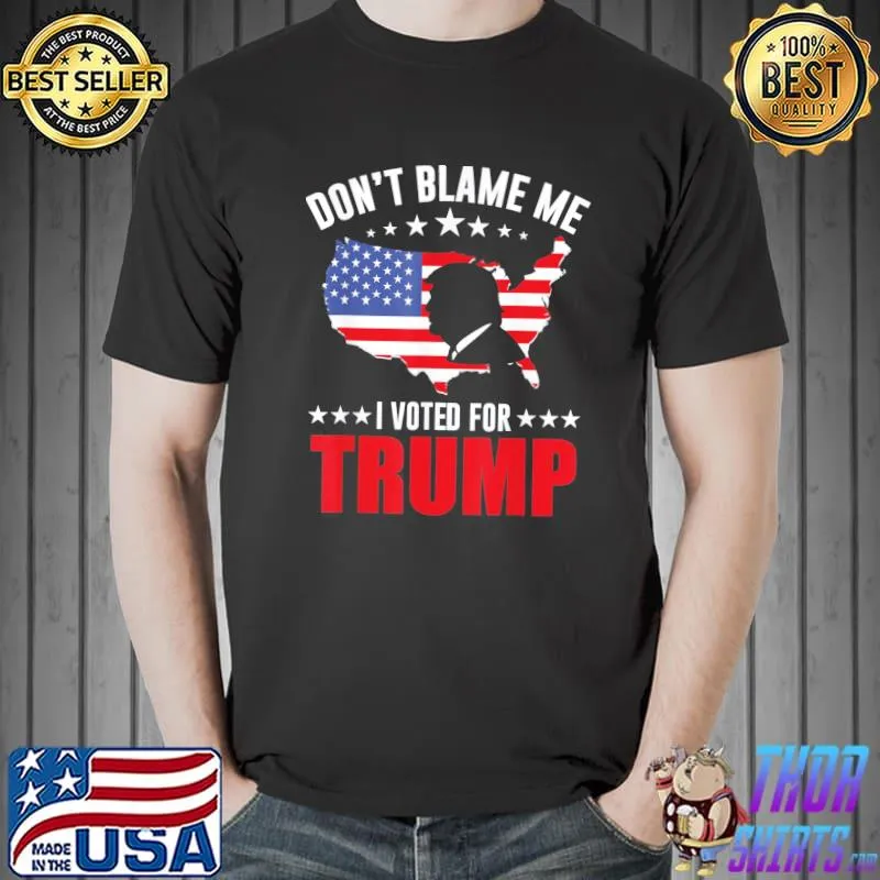 Patriotic Donald Trump President Election Political USA Flag T-Shirt Unisex