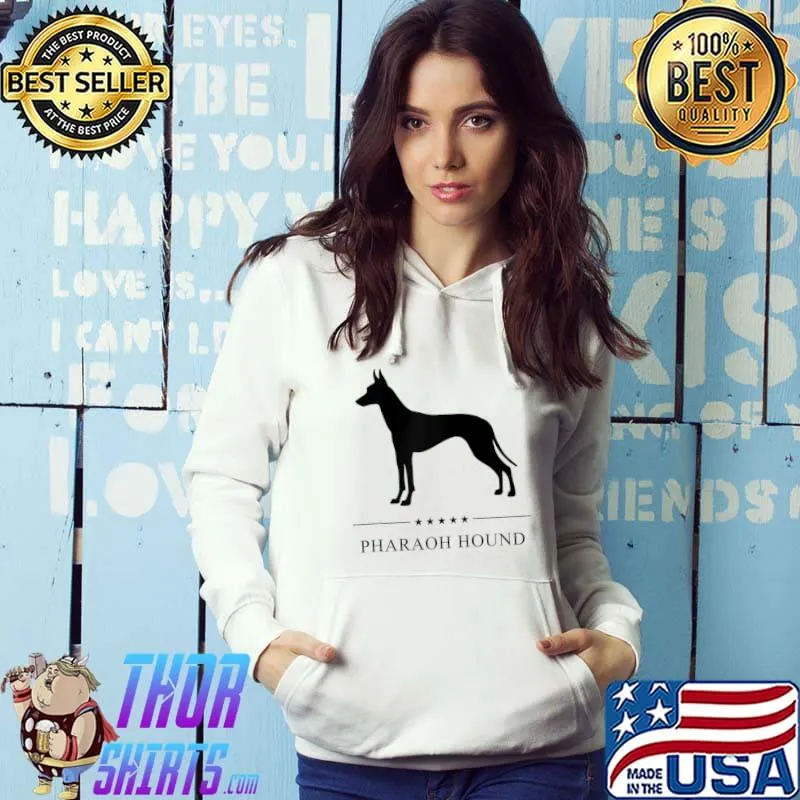 Pharaoh Hound Black Silhouette T-shirt