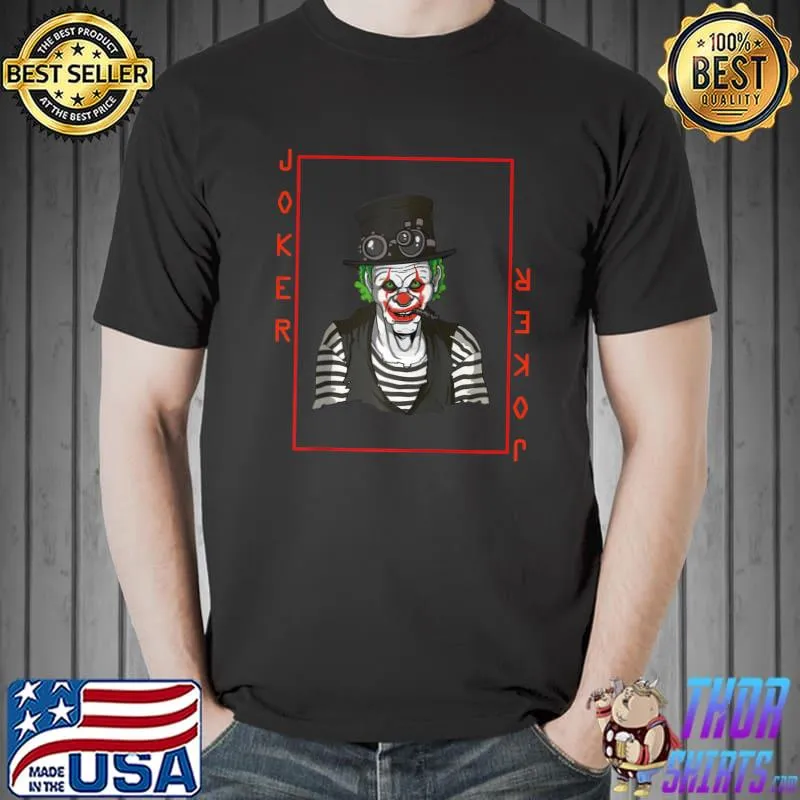 Poker Cards Costume Blackjack Joker Playing Card Casino T- Unisex