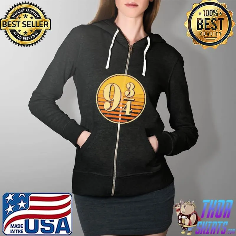 Premium Harry Potter retro 9 3 4 Full Zip Hooded