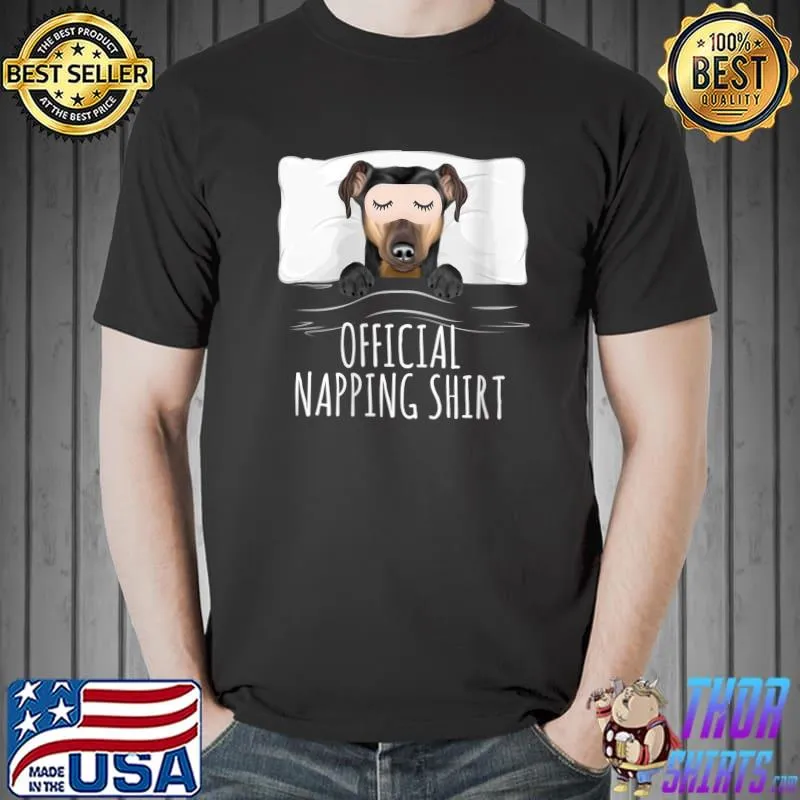 Premium Manchester Terrier Sleep Mask Official Napping T-Shirt Unisex
