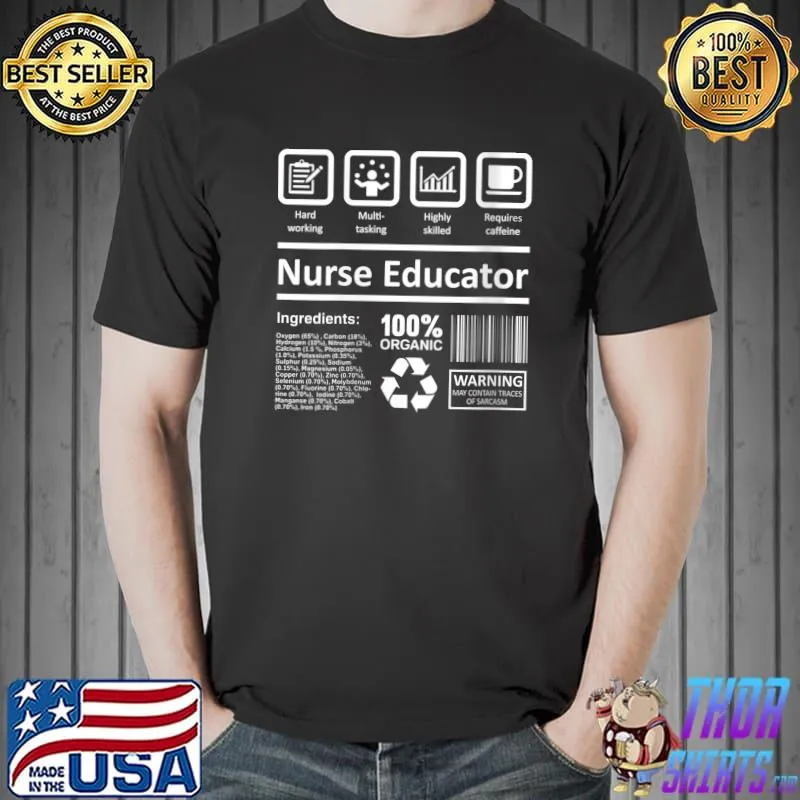 Premium Nurse Educator Nursing Instructor Teacher T-Shirt Unisex