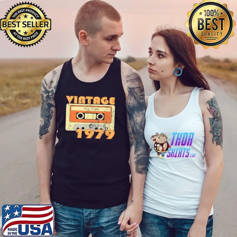 Premium Vintage 1979 Distressed 40 Birthday Anniversary T- Tank Top