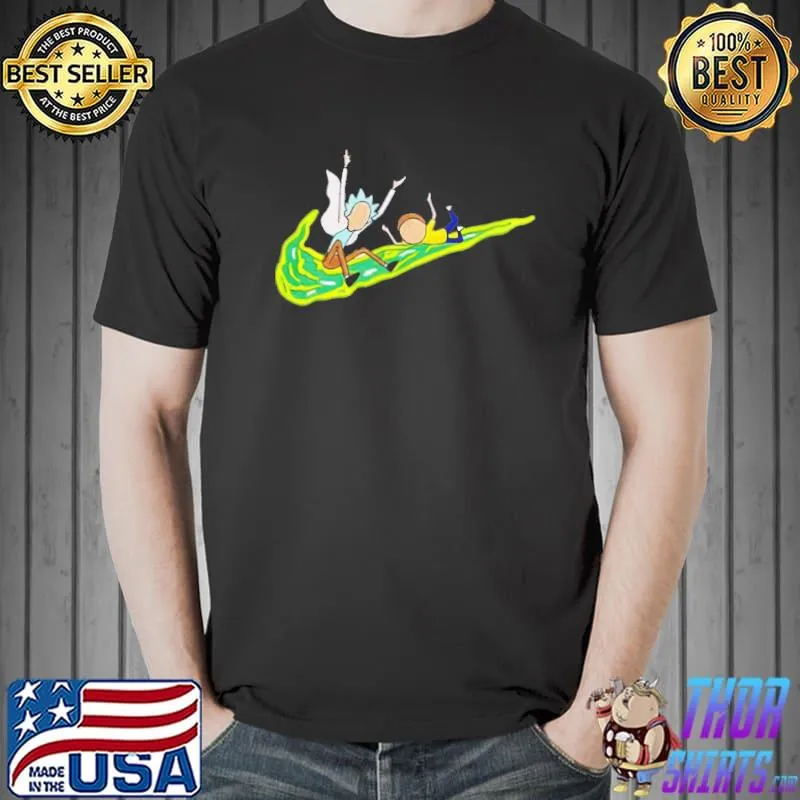 Rick And Morty Funny Nike Logo Unisex T-Shirt Unisex
