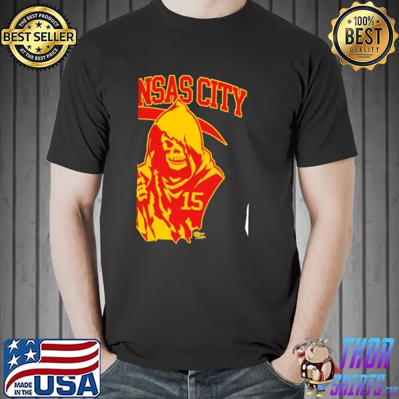 The Grim Reaper1, Fear The Reaper,Patrick Mahomes,KC Chiefs T-Shirt Unisex