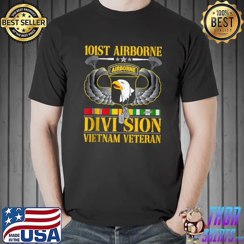 Top 101st Airborne Division Vietnam Veteran T Shirt Unisex