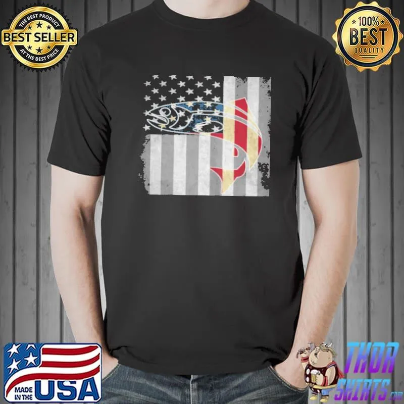 Top American fish patriot flag Unisex