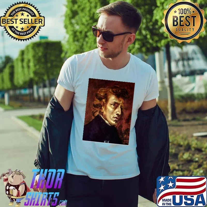 Top The Portrait Of Frédéric Chopin Eugène Delacroix 1838 Unisex T-Shirt Unisex