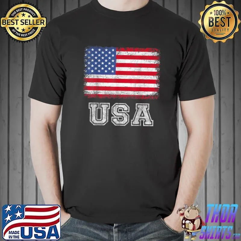USA Patriotic American Flag For Men Women Kids Boys Girls US T-Shirt Unisex