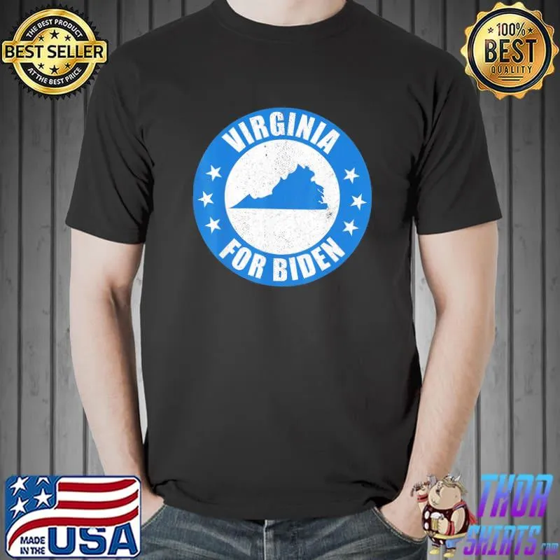 Virginia For Joe Biden Map 2020 Election USA Democrat T-Shirt Unisex