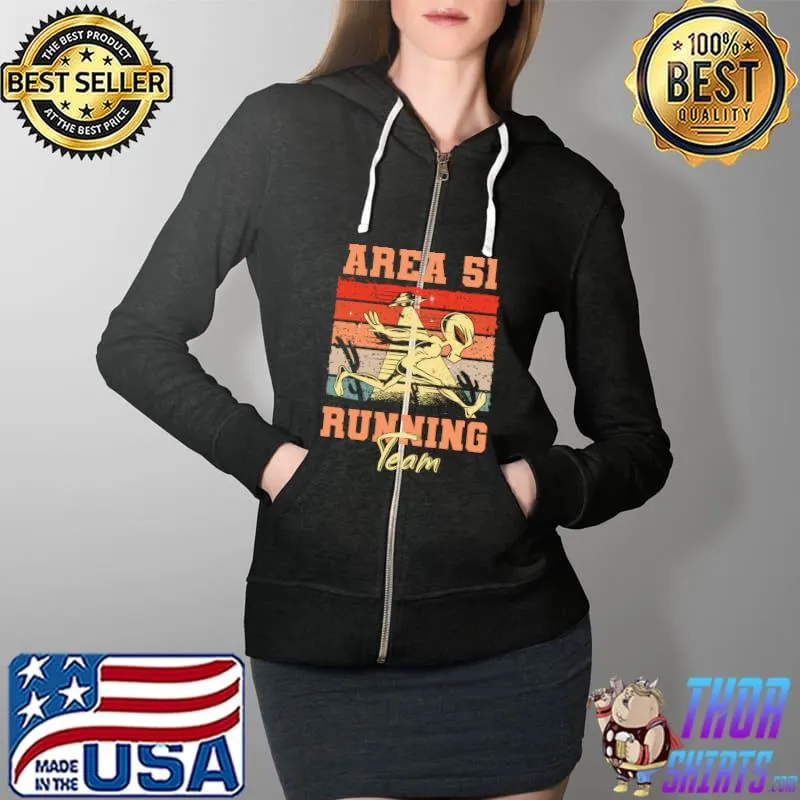 Area 51 Running Team T-Shirt Full Zip Hooded