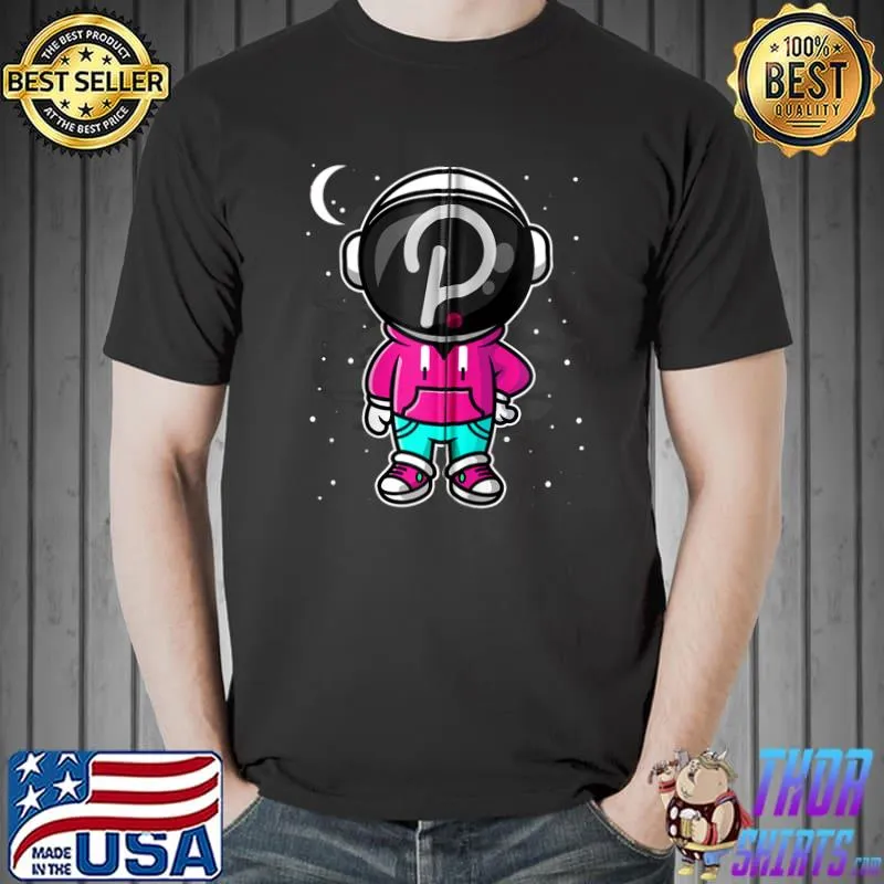Astronaut Hiphop Polkadot DOT Coin To The Moon Crypto Token T- Unisex