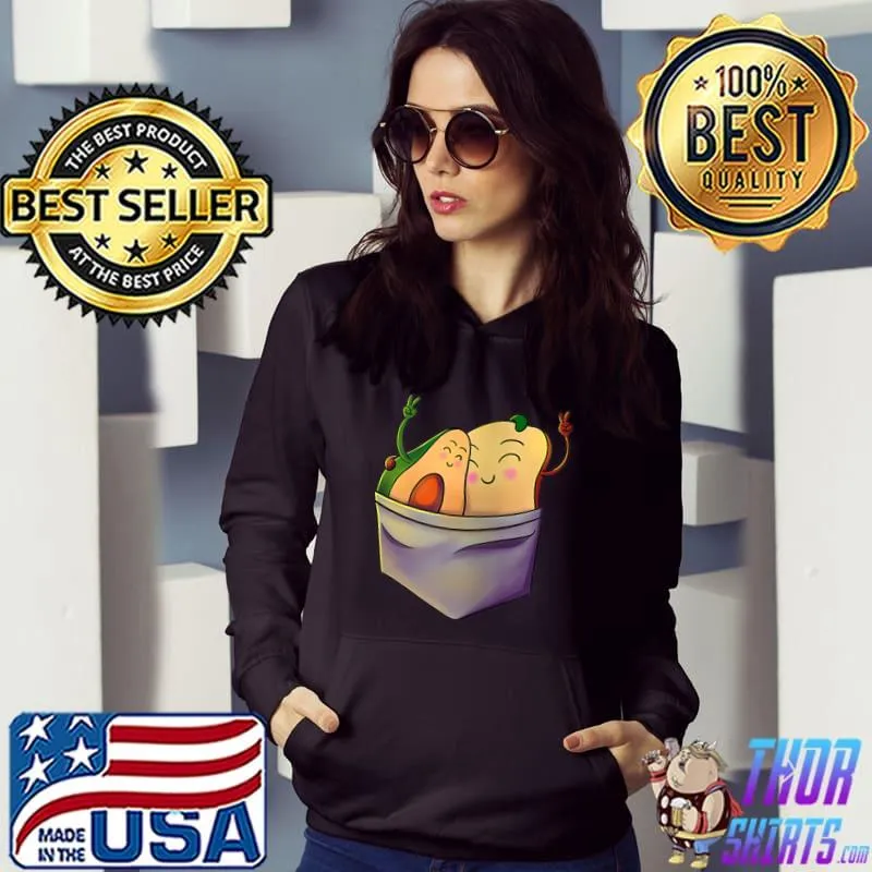 Avocado Toast in Pocket - Fruit Vegan Vegetarian T-shirt