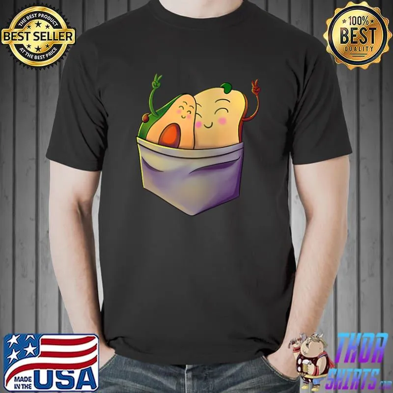 Avocado Toast in Pocket - Fruit Vegan Vegetarian T- Unisex