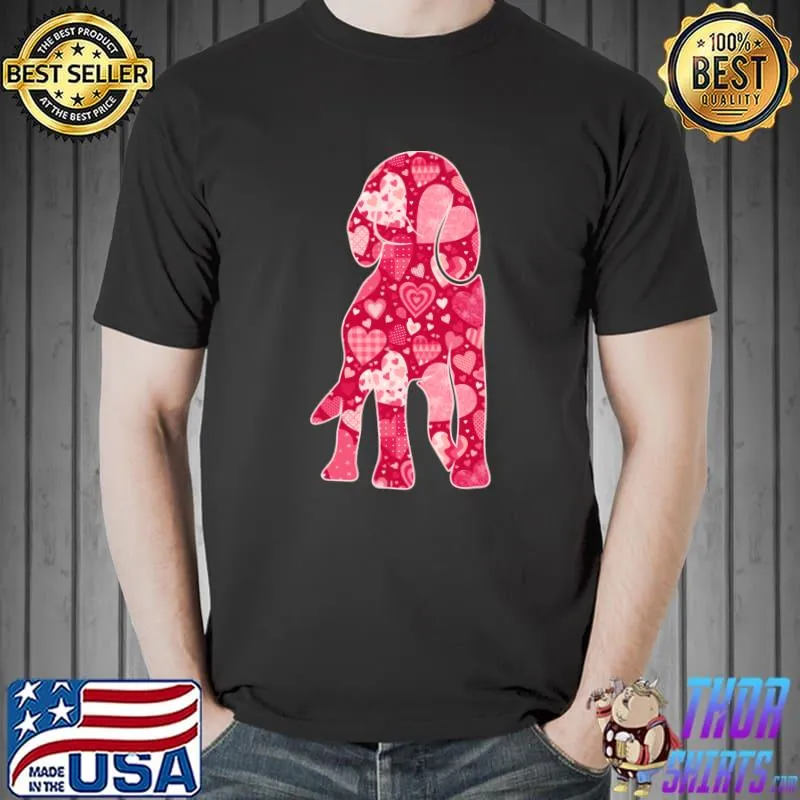 Beagle Dog Valentines Day Cute Hearts Puppy Lover T- Unisex