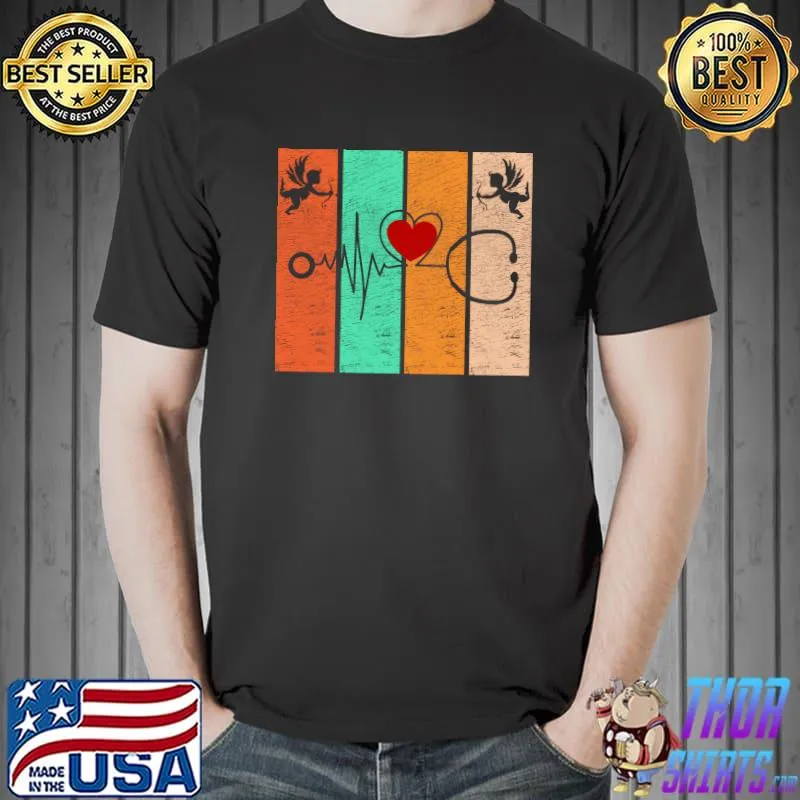 Cupid Doctor Hospital Valentines Day Love Relationship Heart T- Unisex