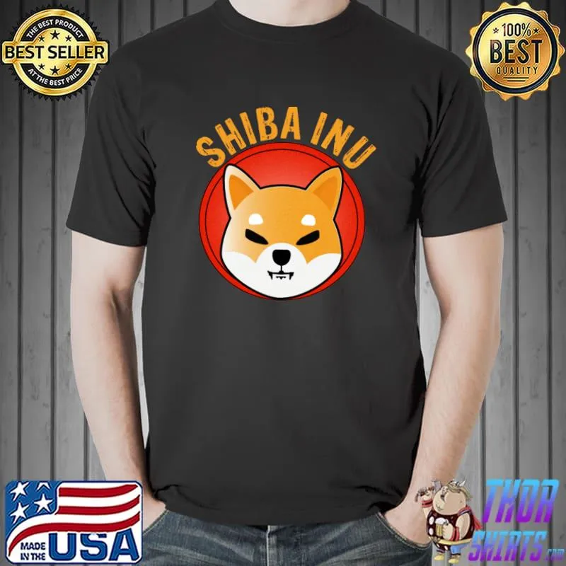 Distressed Shiba Inu Logo Shirt Shib to the Moon T-Shirt Unisex