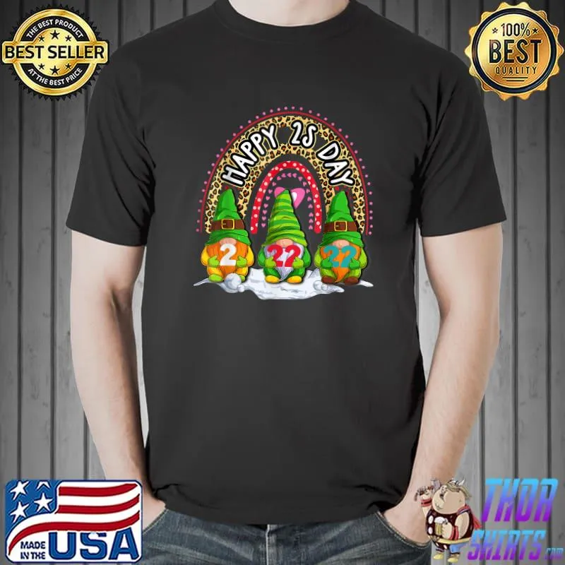 Happy Tuesday February 22nd 2022 Gifts Gnomie Girls Teacher T-Shirt Unisex
