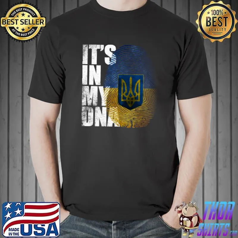 Its In My DNA Ukrainian Support Ukraine I Stand With Ukrai T-Shirt Unisex