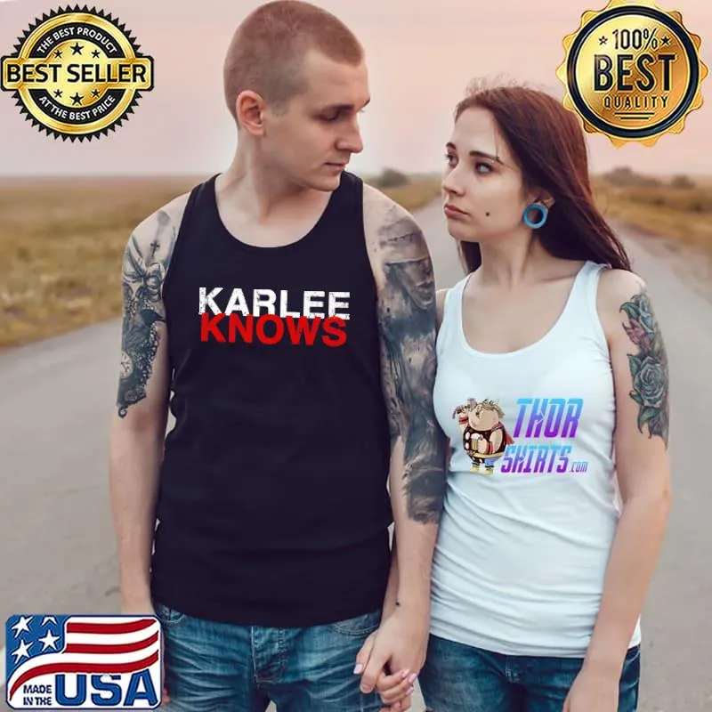 Karlee Knows Girls Softball Team Personalized Name Youth Premium T-Shirt Tank Top