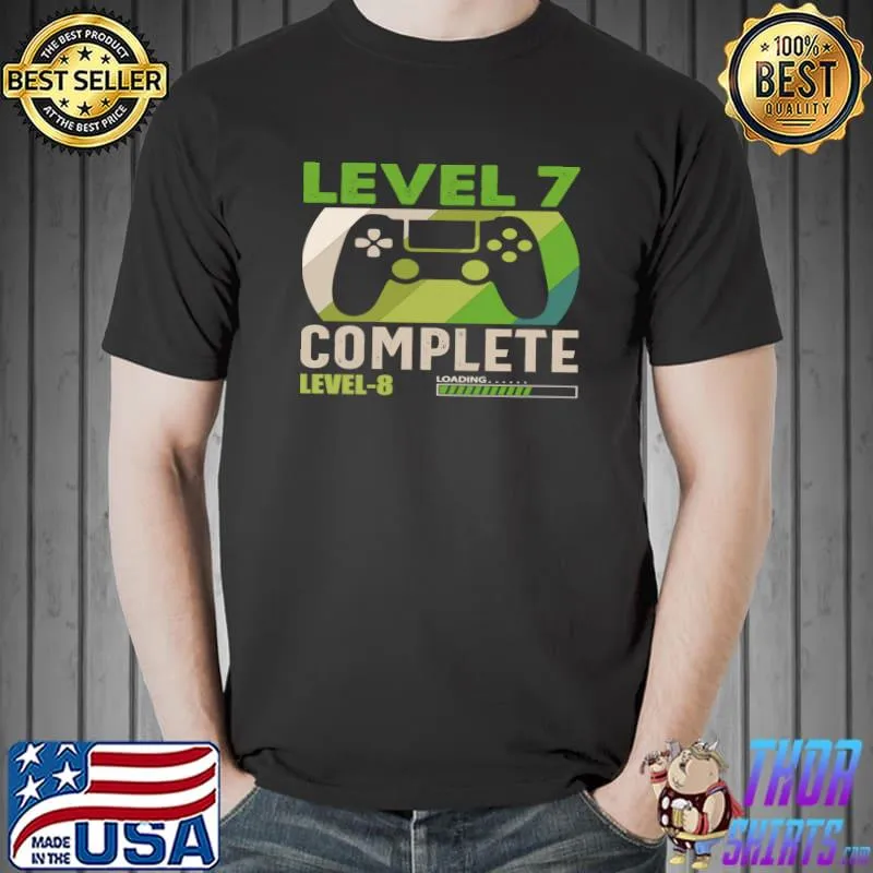 Level 7 Complete - 7 Year Wedding Anniversary Vintage Retro T- Unisex