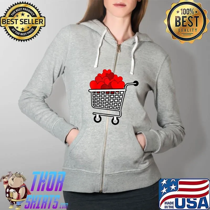 Loads Of Love Valentines Day Cute V-day Boys Girls Kids T-Shirt Full Zip Hooded