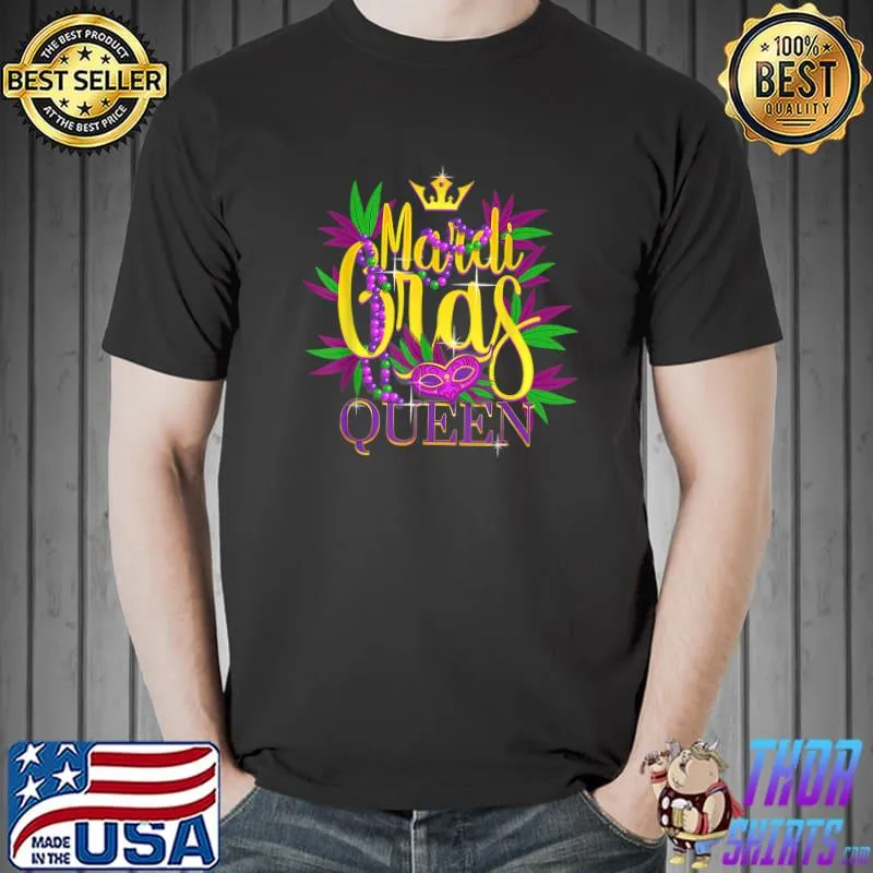 Mardi Gras Queen 2022 Fun Costume Gifts for men or women T-Shirt Unisex