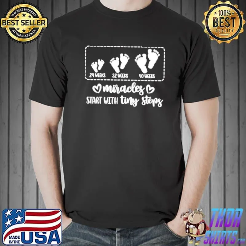 Miracles Start With Tiny Steps NICU Nurse Graduation Unisex