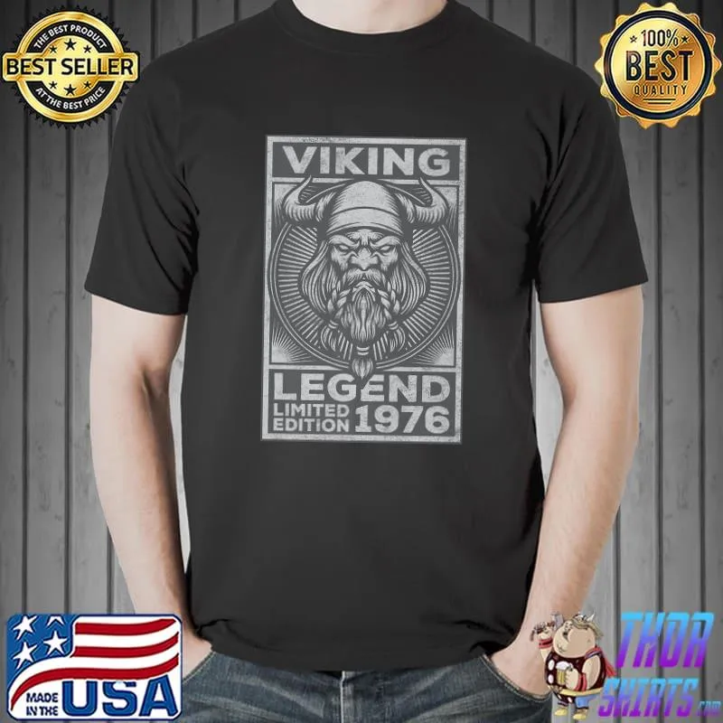 Norse Viking Legend Limited Edition Vintage 1976 Birthday Premium T-Shirt Unisex
