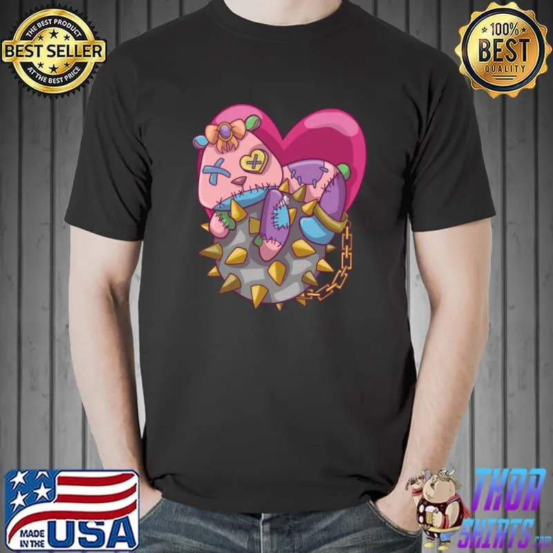Pastel Goth Teddy Bear Yami Kawaii Soft Grunge T- Unisex