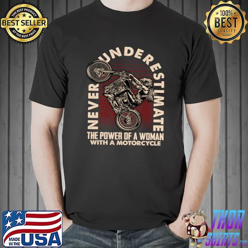 Power of Women Chopper Bike Rider American Motorcycle T- Unisex