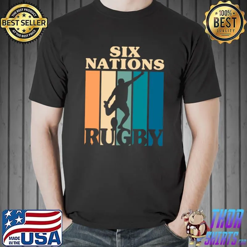 Rugby 6 Nations England France Wales Scotland Italy Ireland T-Shirt Unisex