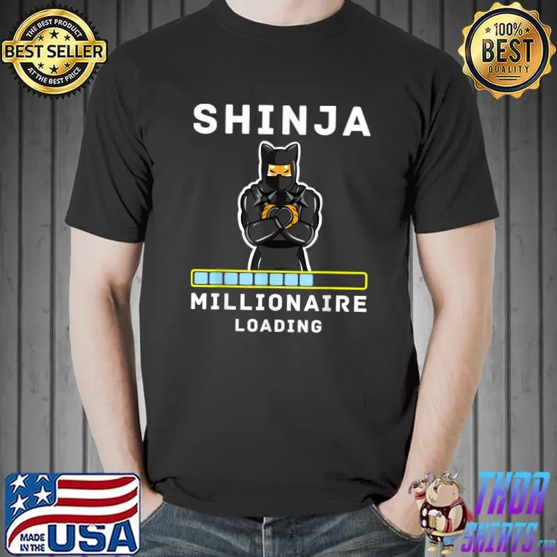 Shinja Millionaire Loading Funny Crypto Shibnobi Blockchain T-Shirt Unisex