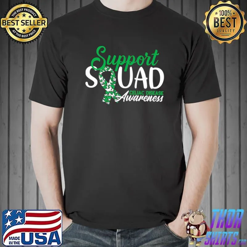 Support Squad I Gluten Free Coeliac Celiac Disease Awareness Premium T-Shirt Unisex