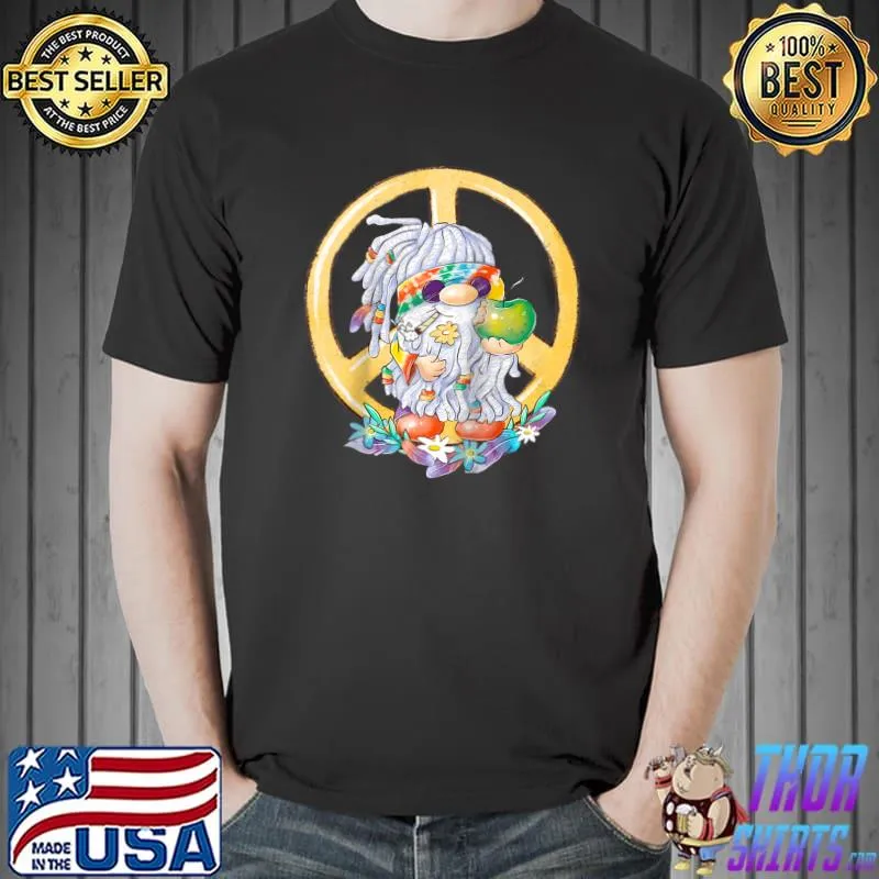 Tie-Dye Rasta Smoking GNOME, Stoner Gnome T- Unisex