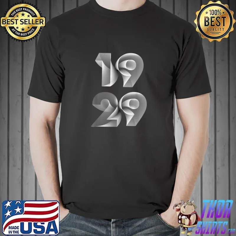 Vintage 1929 93th Birthday Men Women Age 93 Years old 1929 T-Shirt Unisex