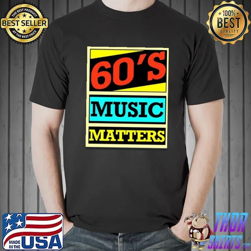 60's music matters vintage Unisex