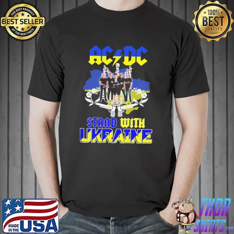 AC DC Stand With Ukraina Shirt