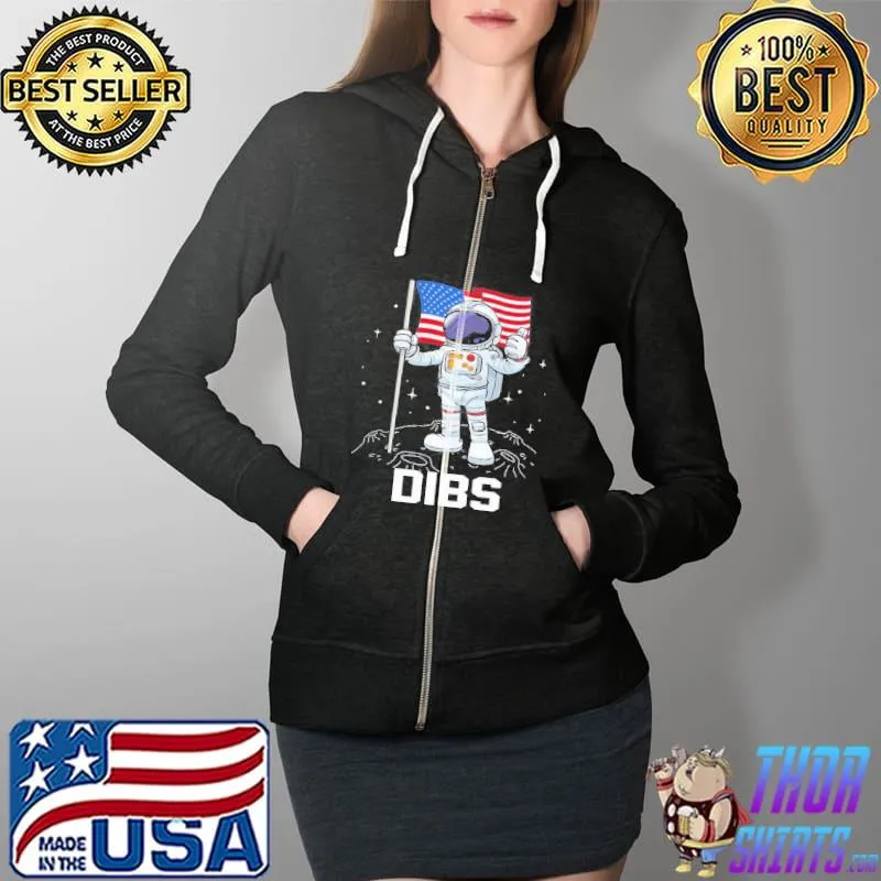 American flag patriotic astronaut spaceman 4th of july Full Zip Hooded