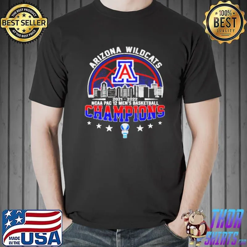 Arizona wildcats 2022 ncaa pac 12 men's basketball shirt