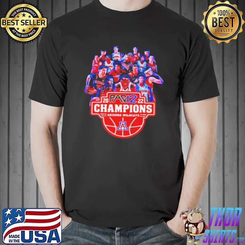 Arizona wildcats 2022 pac 12 champions shirt