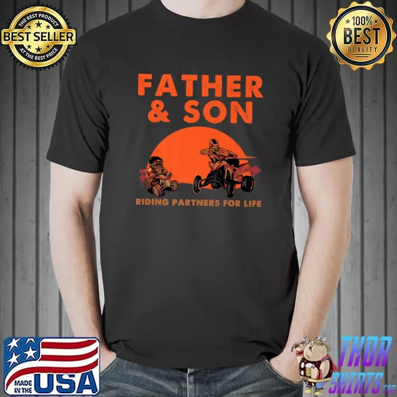 ATV Four Wheeler Father And Son Riding Partners For Life Premium T-Shirt