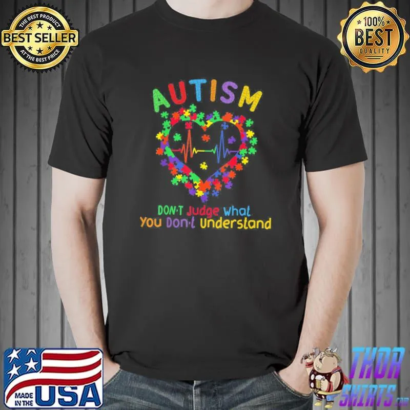 Autism Awareness Heart T-Shirt Unisex