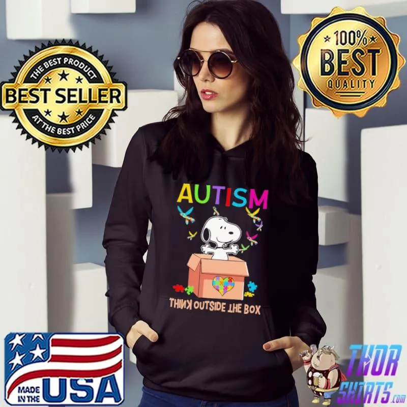 Autism box the outside think snoopy Hoodie