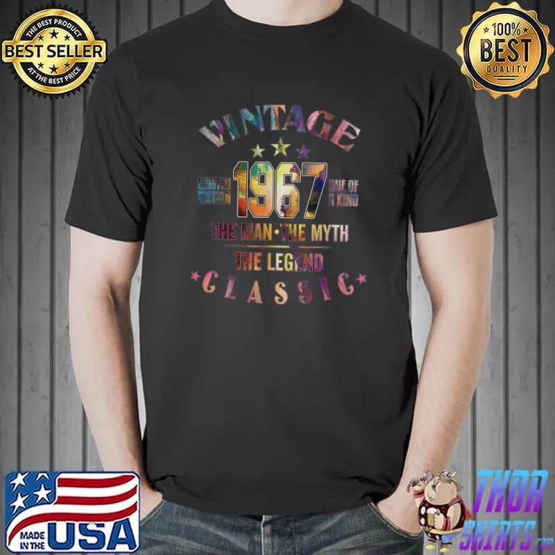 Awesome 56 Year Old Birthday Gifts Vintage 1967 56th Birthday Gifts T-Shirt Unisex