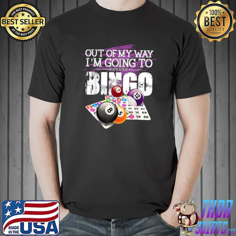 Awesome I'm Going To Bingo Funny Bingo Player Gift T-Shirt Unisex