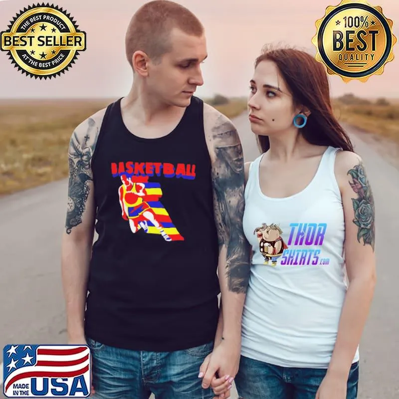 Basketball man colorful art shirt