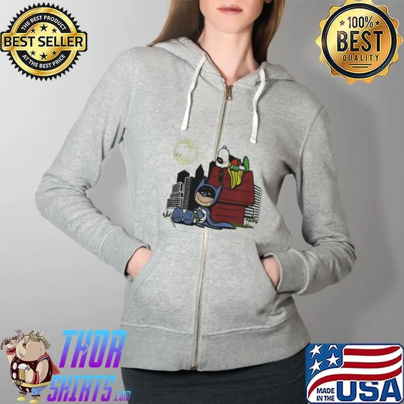 Batman superman Snoopy caped nuts Full Zip Hooded