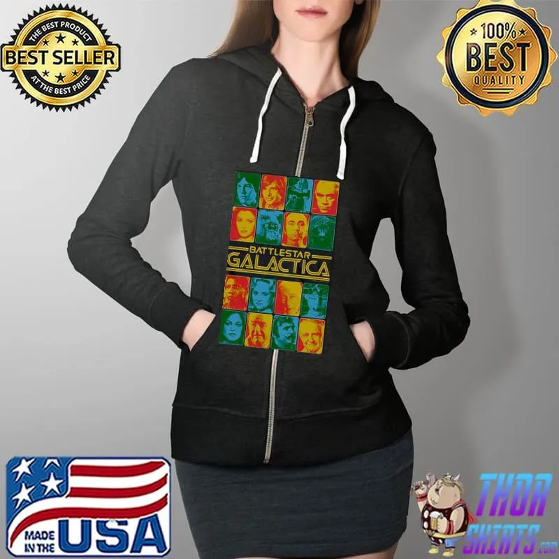Battlestar galactica cast vintage Full Zip Hooded