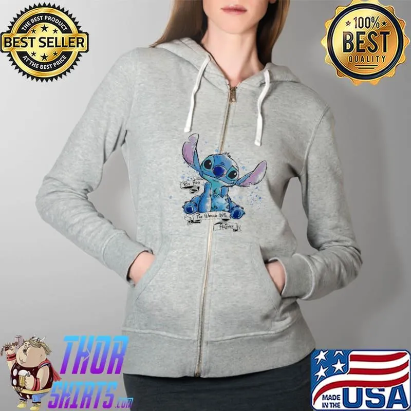 Be You The World Will Adjust Autism Awareness Shirt Full Zip Hooded
